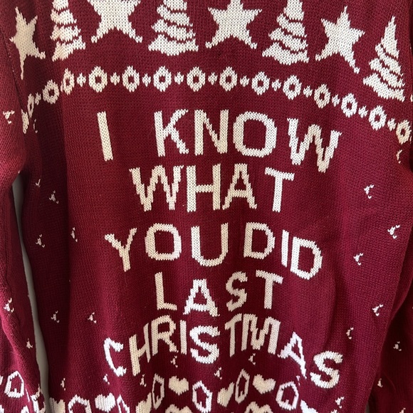 Boohoo • “I Know What I Did Last Christmas” Sweater • Sz M - Picture 2 of 9